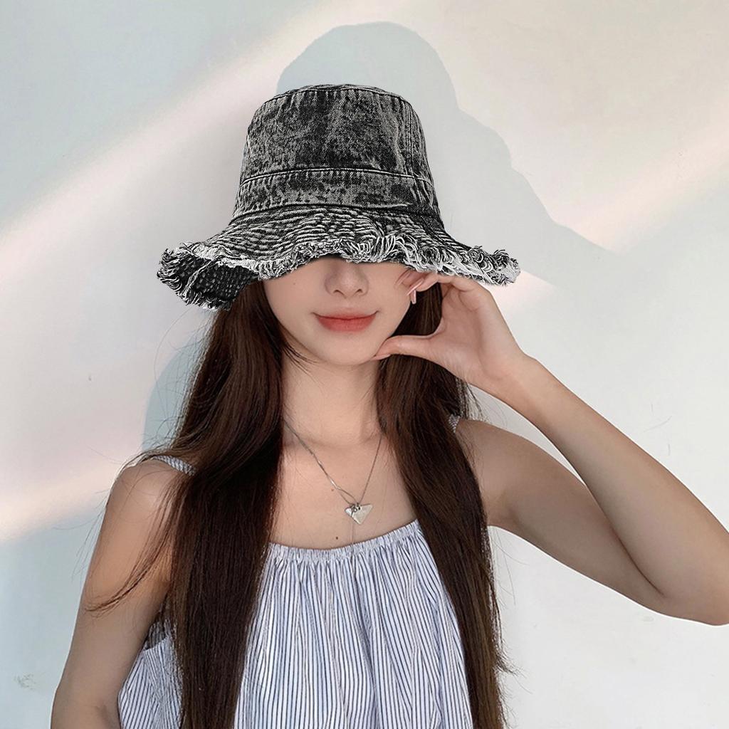 Opotřebovaný klobouk bucket v několika barvách Rybářský klobouk Se třepením Klobouk bucket pro dospělé Letní Jarní Sluneční Rybářský klobouk