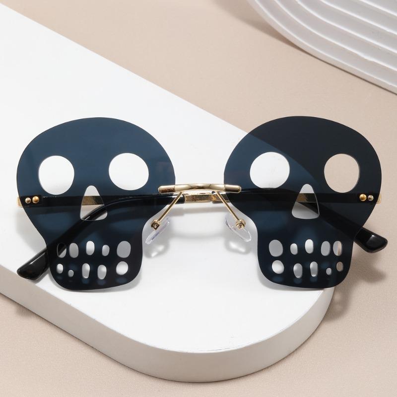 Funny Skull Pumpkin Pentagram Sun Eyeglasses Latest Year Christmas Dance Decorative Glasses Womens Trend Halloween Party Sun Glasses Glasses