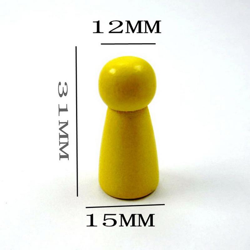 50Pcsset Chess Pieces Board Game Accessories Wood Pawnchess Card Pieces For Board Game And Other Games Accessories