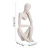 Thinking Figure Model Ornament Exquisite Hand Made Resin Figurines Craft Gift Home Decoration