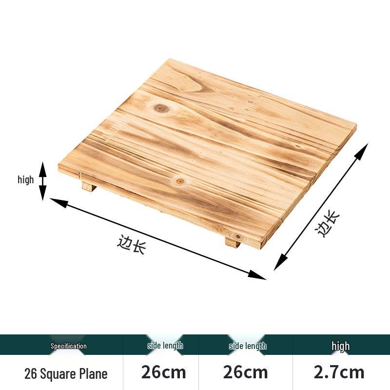 Heat-Resistant Wood Mat for Clay Pots and Stone Bowls – Anti-Scald, High-Temperature Insulation for Teppanyaki and Casserole Dishes