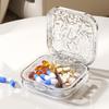 Tragbarer wöchentlicher Reise-Pillenorganizer mit großen und kleinen Fächern
