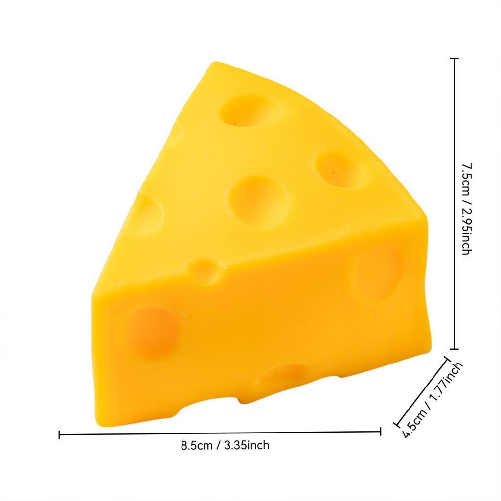 Simulation Cheese Squishy Toys Stress Relief Balls Decompression Slow Rebound Sensory Squeeze Toy For Kids Birthday Party Favors