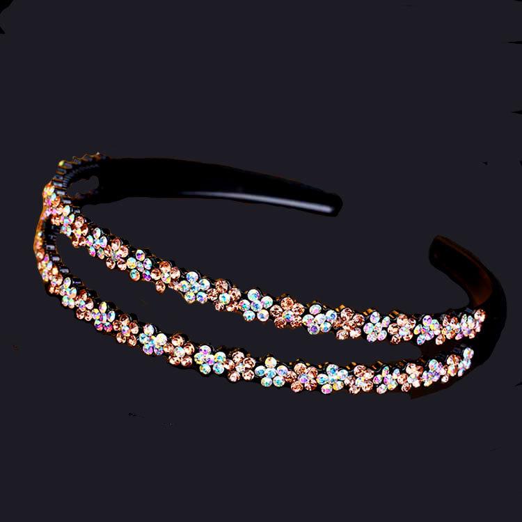 Korean Non-Slip Double Row Plum Blossom Headband for Women and Kids – Versatile Hairpin Accessory
