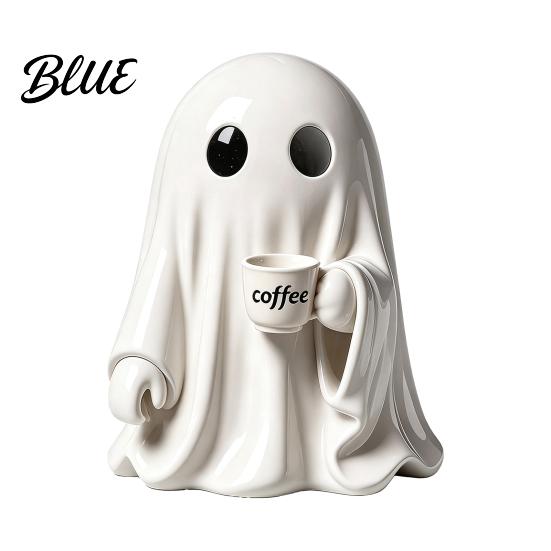 Indoor Halloween Table Centerpiece Ghost Figurine Resin Spooky Cute Statue Funny Creepy Year Round Interior Decorations Tabletop Ornament