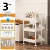 YOUQIN Multifunctional 3-Tier Rolling Storage Cart