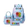 Rhythm Box Sprunki Cartoon Backpack Campus Male and Female Versatile Student Large Capacity School Bag Three-piece Set L