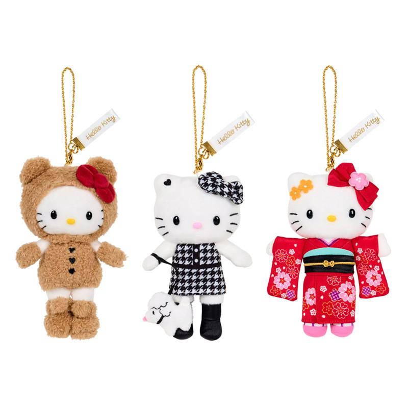 Cute Leg Long Cat Little Bear Long Leg Kimono Cat Plush Toy Pendant