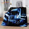 Coperta morbida in flanella 3D con motivo Camion per Letti Camera da letto Divano Picnic, Coperta da lancio per Coprire Tempo libero all'aperto Riposo Regalo