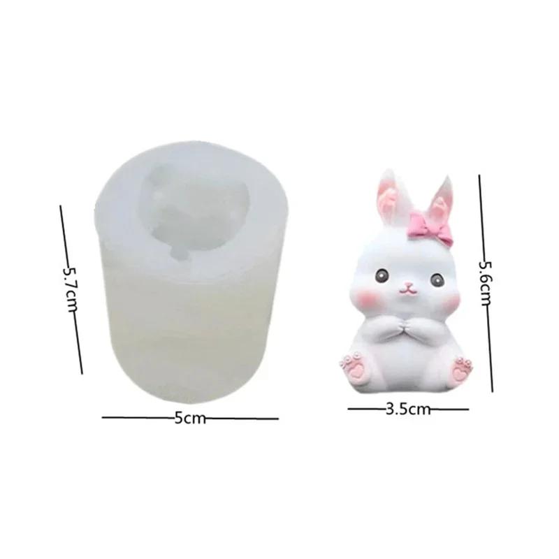 New 3D Cartoon Lamb Silicone Mold Easter Sheep Shaped Candle Molds DIY Plaster Chocolate Cake Decoration Mould Baking Tools