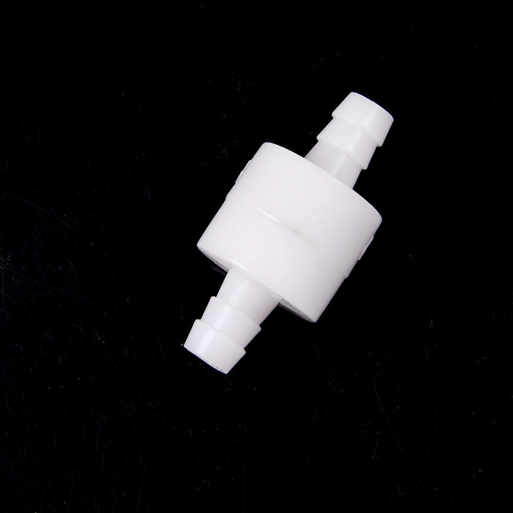 1Pcs White 4mm/6mm/8mm/10mm/12mm Plastic One Way Inline Check Valve Fuel Gas Liquid Water