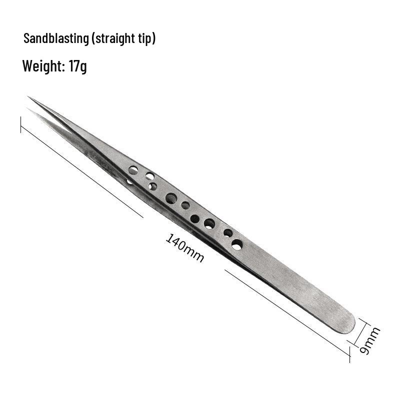 

Матовые глянцевые пинцеты с острым кончиком 1,5 мм - 9 отверстий для бровей, нейл-арта, красоты и сбора ласточкиных гнезд