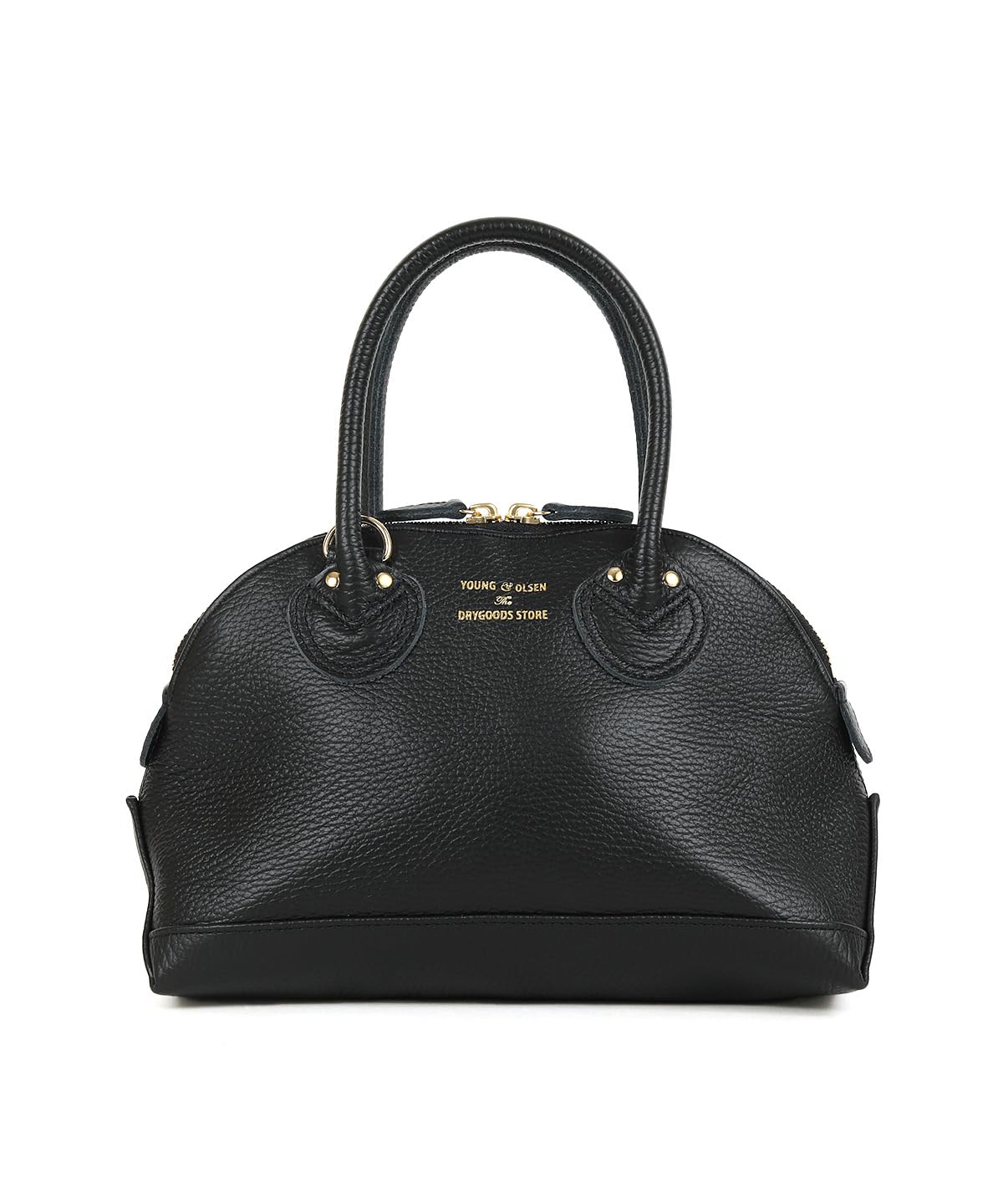 

Handbag EMBOSSED LEATHER ZIP BOAT BAG S BLACK [Young & Olsen] Women s чорний