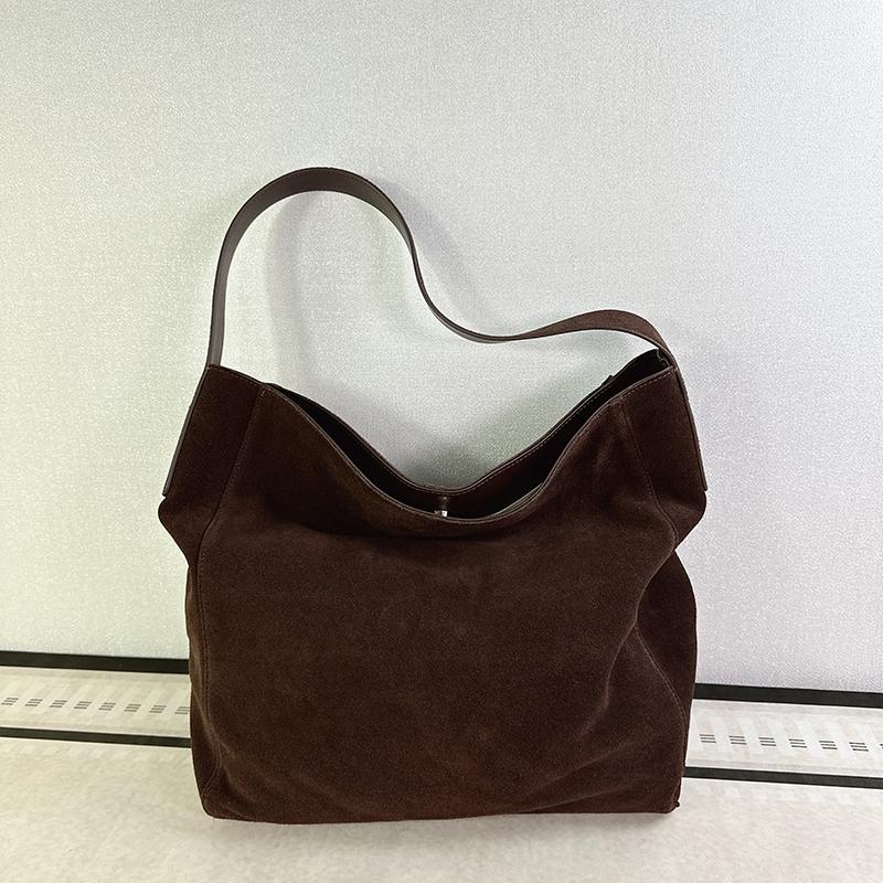 

Spring Autumn Women Shopping Shoulder Bags Brand Design Genuine Leather Women Handbags Casual Cowhide Suede Women Totes 40x10x36CM