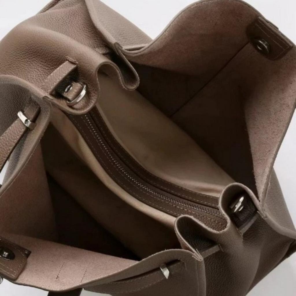 26 New Leather Women's Bag Top Layer Cowhide Revised Casual Tote Bag Hand-to-hand Shoulder Cross-body Bag Cross-border Wholesale