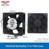 Delixi 220V Industrieller Axial-Abluftventilator, 12038 Kugellager, für Schrankkühlung