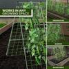 Cucumber Trellis for Garden 48 Inch A-Frame Plant Trellis Set with Net And Ties Climbing Vegetable Support Trellis for Cucumbers Tomatoes Grapes