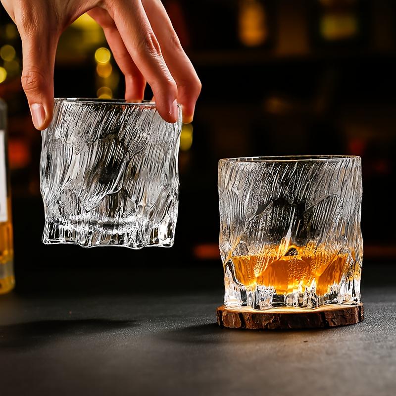 Stylish Glacier Pattern Glass Cup for Home Living Room Drinking Water Wine Hosting High Quality Manufacturer Direct