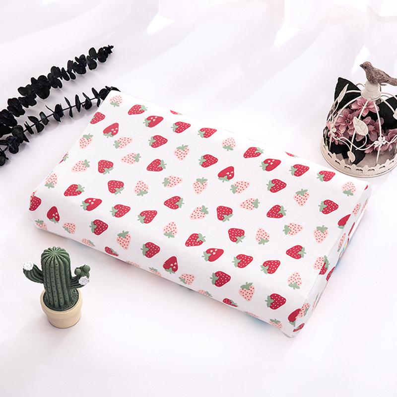 Child Cotton Latex Pillow Cover Kid Memory Foam Pillowcase Baby Cushion Cover 27x44/30x50cm Latex Pillow Case Cover for Bedroom