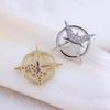 Starlight Zirconia Cross Brooch: Men's & Women's High-End Lapel Pin with Anti-Exposure Buckle.