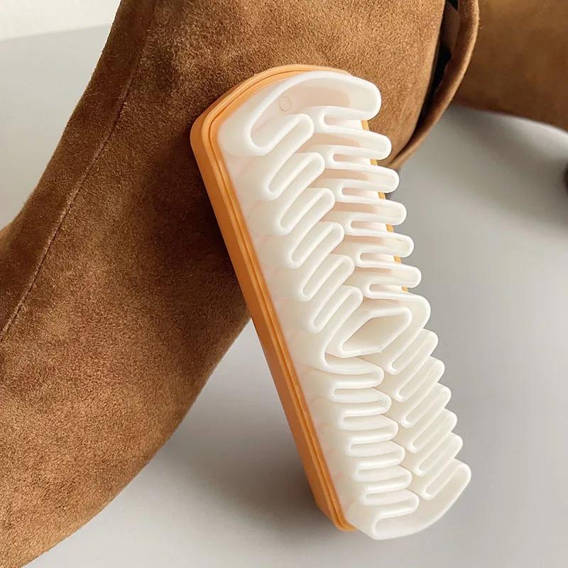 Suede Shoe Brush Eraser Stain Remover for Snow Boots Suede Shoes and Sneakers Winter Rubber Crepe Shoe Brush Home Tools