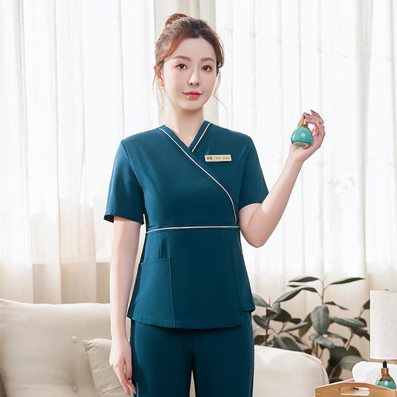 Women's High-End Salon & Spa Uniform - Spring/Summer Technician Workwear