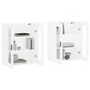 VidaXL Wall Cabinets 2 Pcs White Engineered Wood 3197953