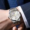 TOP Brand Men's Watch Business Simple Night Light Waterproof Double Calendar Rivet Steel Strip Male Fashion Quartz Clock Watches