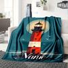 Lighthouse Sea Sunset Blanket With Customizable Name Four Seasons Comfortable Shawl Blanket Suitable For Home Travel Camping Office Decoration Perfect
