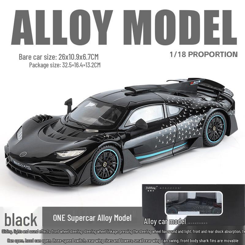 

1:18 Модель из сплава Биг Бен Игрушка спортивный автомобиль со звуком и светом – Идеальный подарок для мальчиков чёрный