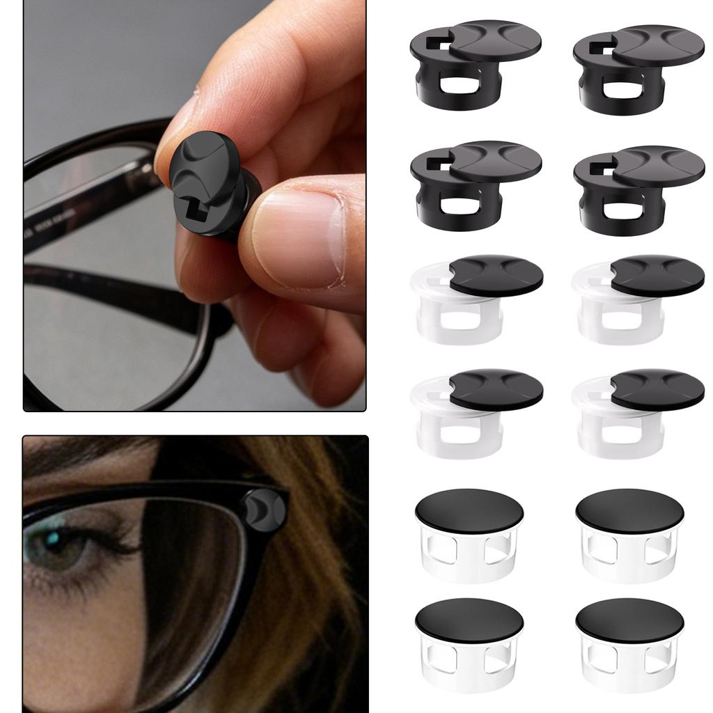 4pc Eyeglass Light Blocking Covers Accessories for Frame Protection and Glare Reduction Compatible with Various Eyewear Models