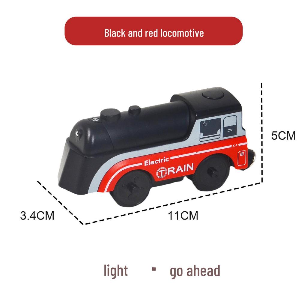 Electric Thomas Wooden Train & Magnetic Track Set - Beech Wood Assembly Toy