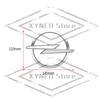 3D For OPEL Corsa Astra OPC Zafira Mokka Antara Ampera Insignia GTC Adam Logo Emblem Metal Badge Decal Car Sticker Accessories