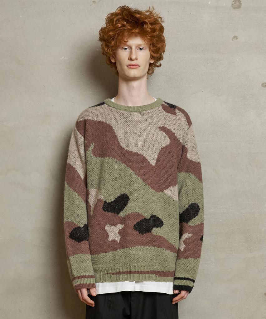 UNALLOYED Brushed Camo Knit / Khaki