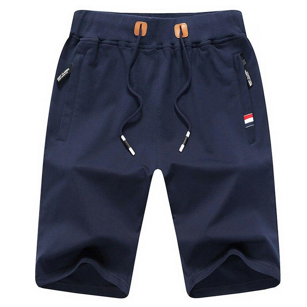 Einfarbig Hose Shorts Laufen Sommer Baumwolle Herren Sports Denim Bequem Einfarbig Hose Shorts Laufen Sommer Baumwolle Herren Sports Denim Bequem