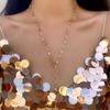 1Pcs Gold Silver Color Summer Holiday Party Body Jewelry Gifts Bohemian Colorful Long Y Shaped Necklace Metal Collarbone Chain