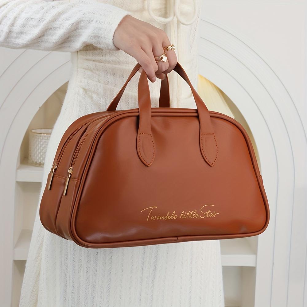 Дорожная косметичка большой емкости из искусственной кожи — фото 7