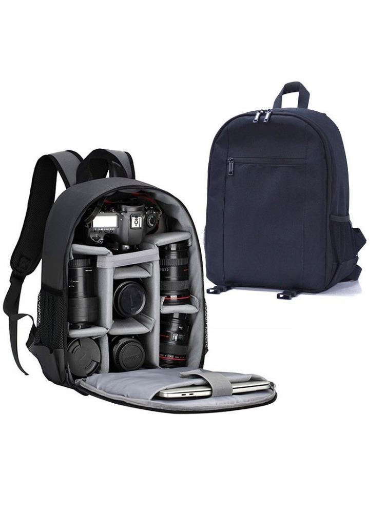 

Multi-functional Digital Camera Backpack Bag - Waterproof Outdoor DSLR Camera Bag with Lens Pouch for Nikon Sony and More