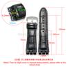 For Swatch YOS440 449  447 Large Men's Watchband Gear Shaped Concave Convex Interface Genuine Leather Watch Accessories 23mm