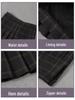 2025 A/W British Plaid High-Waisted Woolen Pleated Skirt
