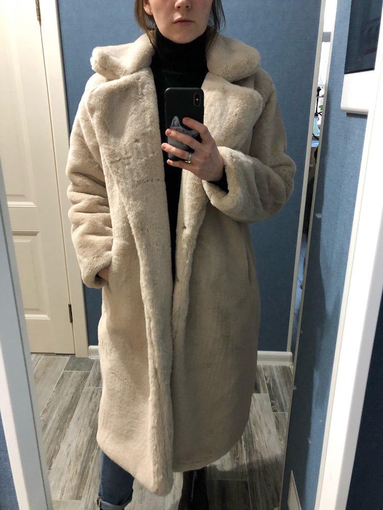 2024 Extra Long Plus Size Women's Faux Rabbit Fur Coat - Warm Winter Outerwear
