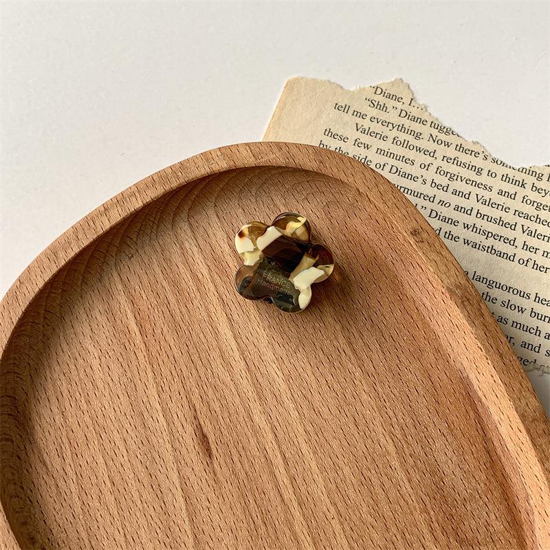 Изысканная легкая роскошная ацетатная цветочная заколка для волос для женщин