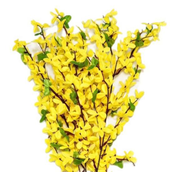 23.6" Faux Jasmine Artificial Flower Fake Silk Floral Branch Spray for Home Wedding Vase Filler Party Table Centerpiece