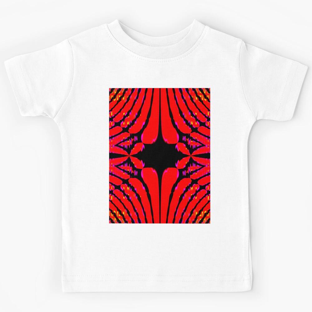 Abstract Pattern  The Red Web   Kids T-Shirt 110