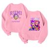 Children's Fashionable Lightweight Long-sleeved Round Neck Pullover With Pockets Printed Pullover