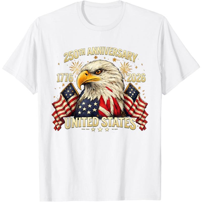250 Years American Anniversary 1776-2026 USA Flag T-Shirt XS