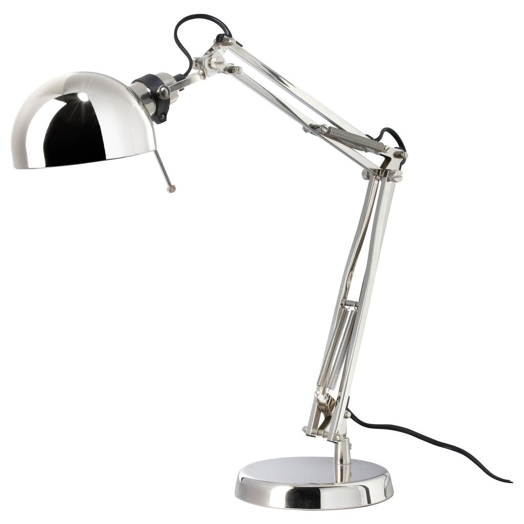FORSA work lamp, nickel-plated [IKEA] (10146790)