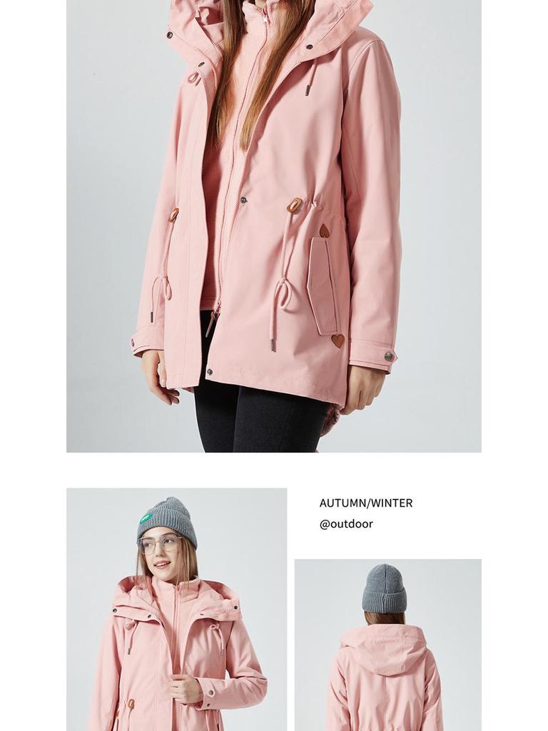 Women's 2023 Trendy Three-in-One Fleece Windbreaker for Tibet