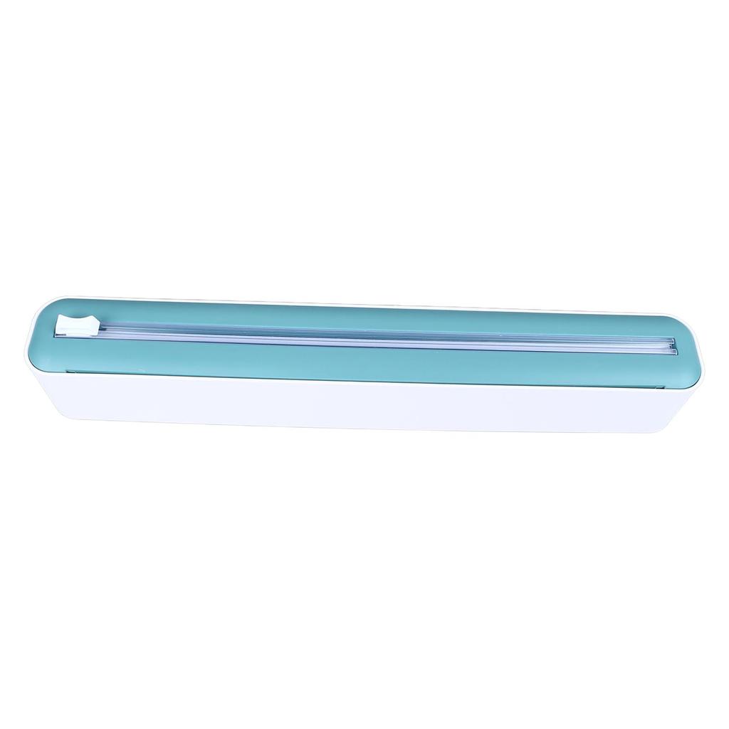 Reusable Cling Film Dispenser Magnetic Refillable Plastic Wrap Dispenser with Cutter Magnetic Stripe
