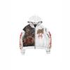 Fashion Chinese Style Zip-Up Hooded Sweatshirt 3D Print Loose Fit Casual Streetwear Teens